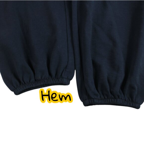 Sundays Navy Blue Flutter Sleeve Elasticized Hem Jumpsuit Size Small - Picture 7 of 8